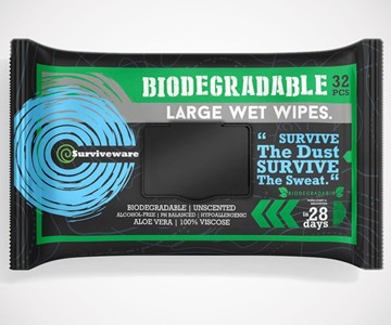 Surviveware Biodegradable Wet Wipes Surviveware Biodegradable Wet Wipes