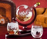Ship in a Globe Whiskey Decanter
