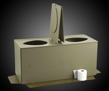 WWII-Era Dual Military Field Latrine WWII-Era Dual Military Field Latrine
