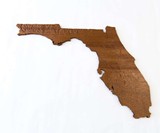 US State 3D Wood Topographic Maps