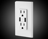 Power Outlet with Dual USB Ports