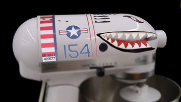 Standing Mixer Shark Plane Decals Standing Mixer Shark Plane Decals