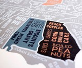 American Foods Scratch Off Map