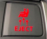 Car Seat Eject Button Sticker