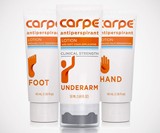 Carpe Antiperspirant Hand, Foot, Boob & Pit Lotions