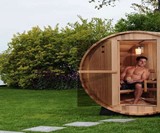 2-Person Canopy Barrel Sauna