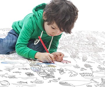 The World Giant Coloring Poster