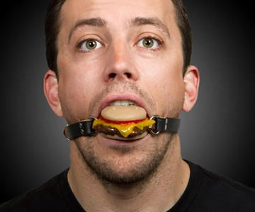Silencing Slider - Cheeseburger Ball Gag Silencing Slider - Cheeseburger Ball Gag