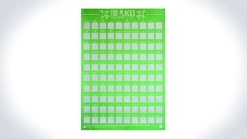 100 Places Bucket List Scratch-Off Poster 100 Places Bucket List Scratch-Off Poster