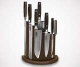 Boker Stairstepping Wood Magnetic Knife Block