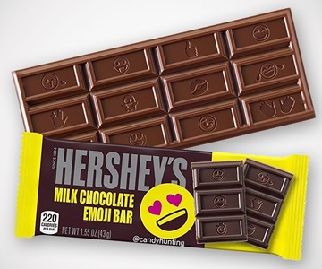 Hershey's Milk Chocolate Emoji Bars Hershey's Milk Chocolate Emoji Bars