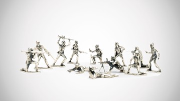 Solid Silver Army Men Solid Silver Army Men