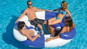 84" Inflatable Sofa Island