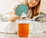 Qdo Birdie Swing Nest - Tea Cup with Infuser & Lid