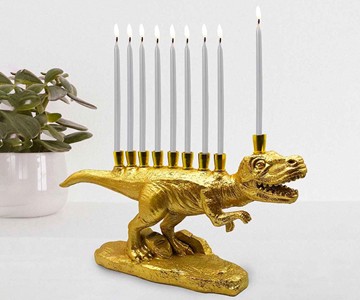 Dinosaur Hanukkah Menorah Dinosaur Hanukkah Menorah