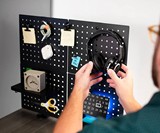 Clamp-on Desk Pegboard