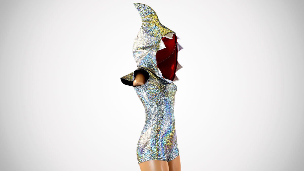 Great White Shark Holographic Romper Great White Shark Holographic Romper