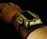 Man Wearing Steampunk LED Watch