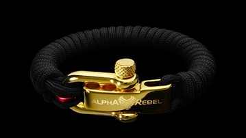Alpha Rebel KCUF 24K Gold Survival Bracelets Alpha Rebel KCUF 24K Gold Survival Bracelets