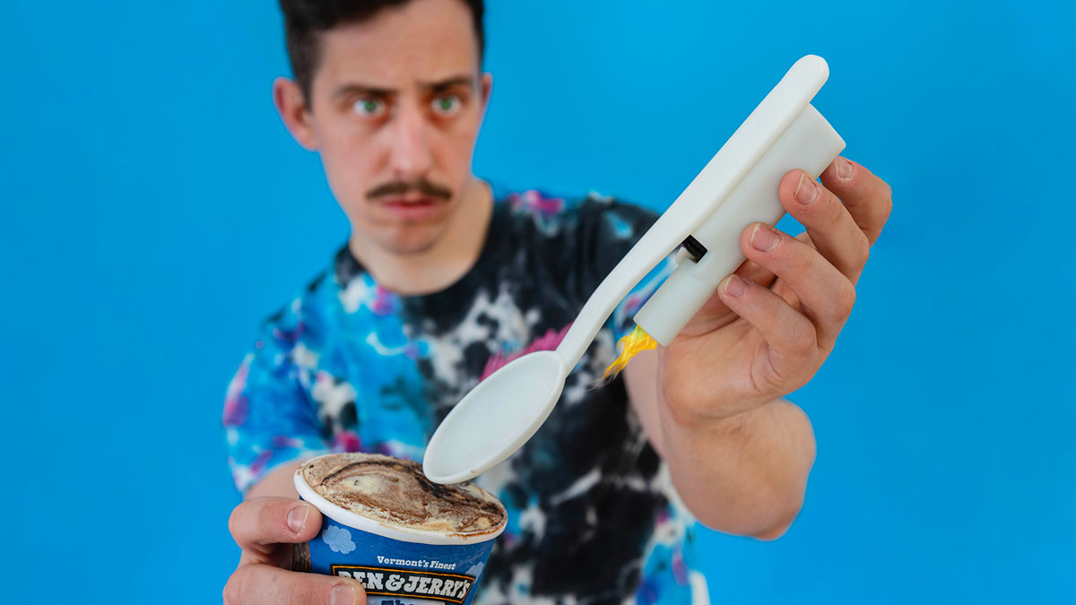 The Sizzling Scooper for Too-Hard Ice Cream The Sizzling Scooper for Too-Hard Ice Cream