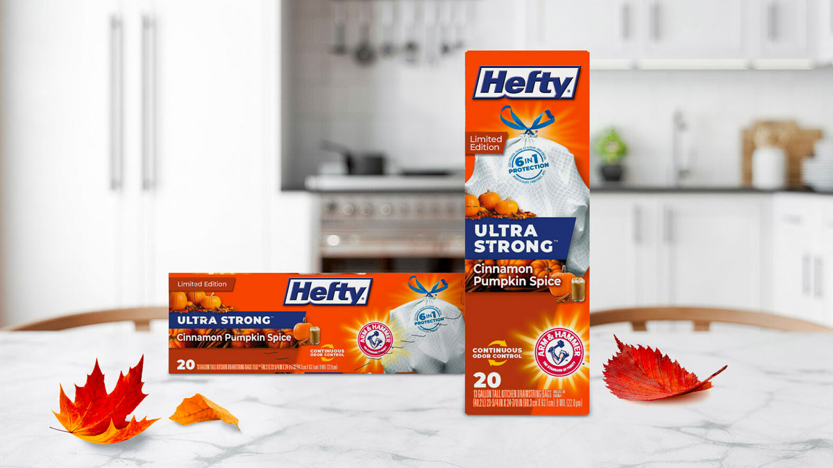 Hefty Cinnamon Pumpkin Spice Trash Bags Hefty Cinnamon Pumpkin Spice Trash Bags
