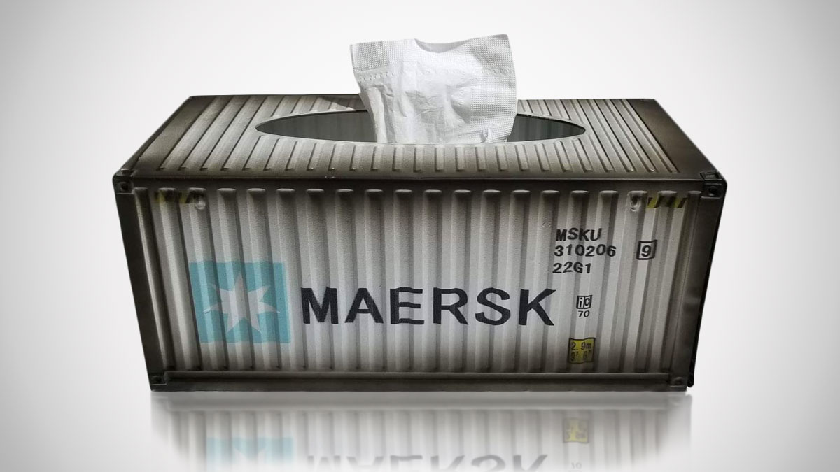 Shipping Container Tissue Box Holder Shipping Container Tissue Box Holder