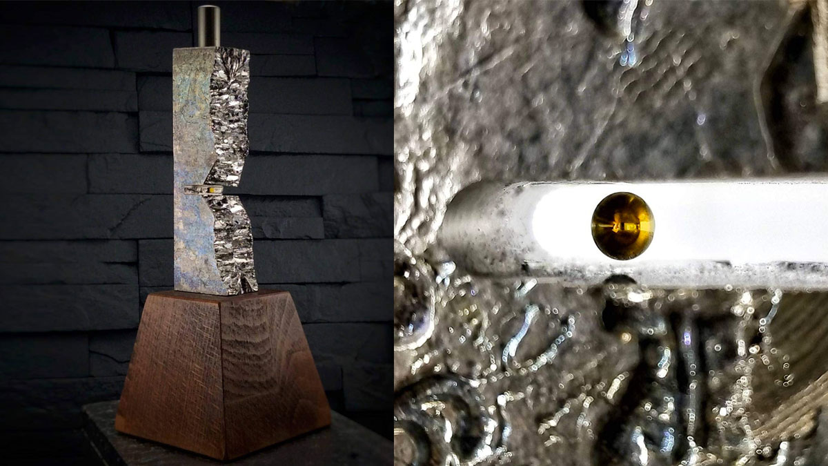 Bismuth Maglev Kinetic Art Sculpture Bismuth Maglev Kinetic Art Sculpture