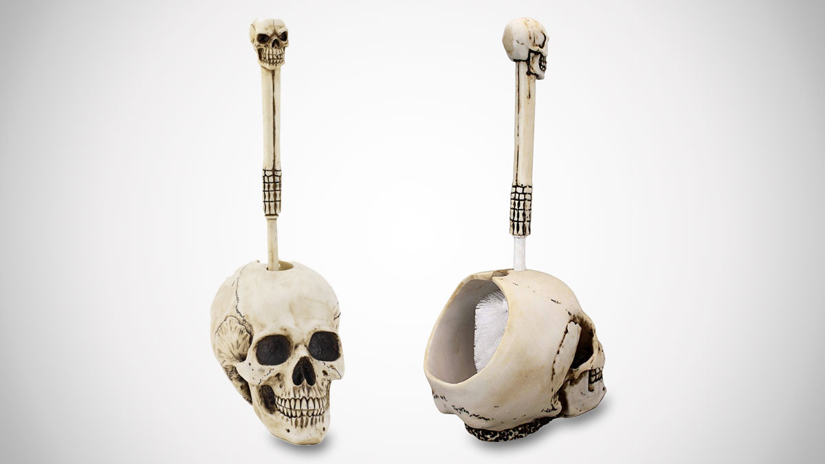 Skullduggery Skeleton Toilet Brush Skullduggery Skeleton Toilet Brush