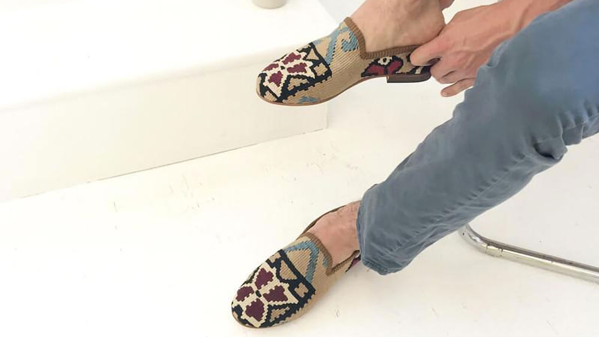 Artemis Design Co. Kilim Turkish Rug Loafers
