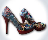 Comic Book High Heels