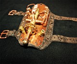Steampunk Combat Tesla Armor - Bracer Closeup