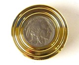 FlatTop Brass Buffalo Nickel Spinning Top