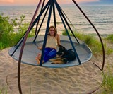 Flying Saucer Hanging Hammock Chair