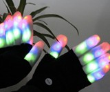 Flashing Finger LED Gloves