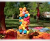 The Fuzzies Pom Pom Ball Stacking Tower Game