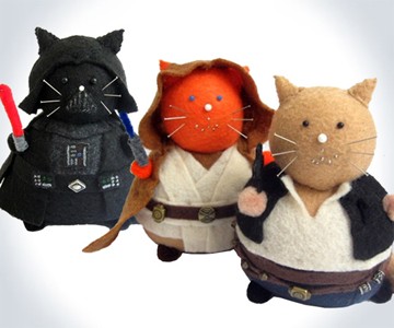 Star Wars Cats Pincushions Star Wars Cats Pincushions