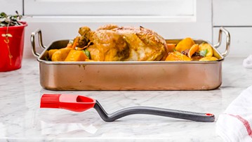 Brizzle Stand-Up Scoop, Baste & Drizzle Brush Brizzle Stand-Up Scoop, Baste & Drizzle Brush