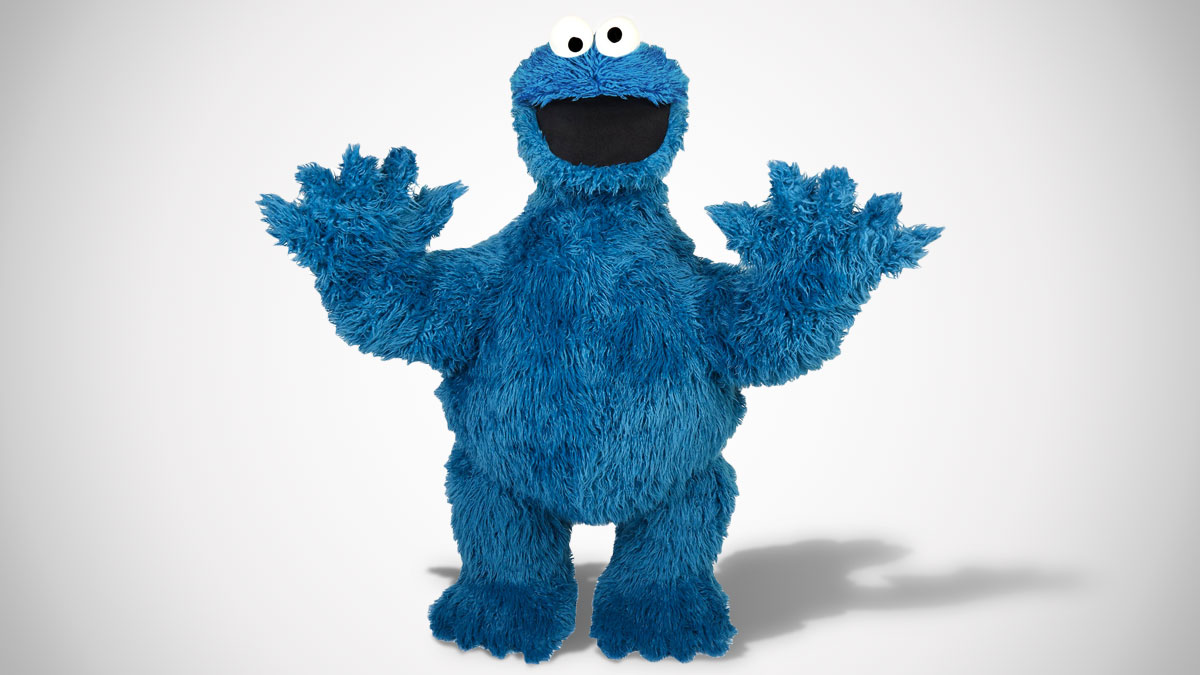 Life-Size Posable Cookie Monster Replica Life-Size Posable Cookie Monster Replica