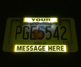 LumiSign Custom LED License Plate Frame