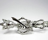 Skeleton King Triple Knuckle Ring