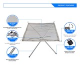 Rootless Portable Steel Mesh Fire Pit