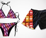 Taco Bell Hot Sauce Bikini & Swim Trunks