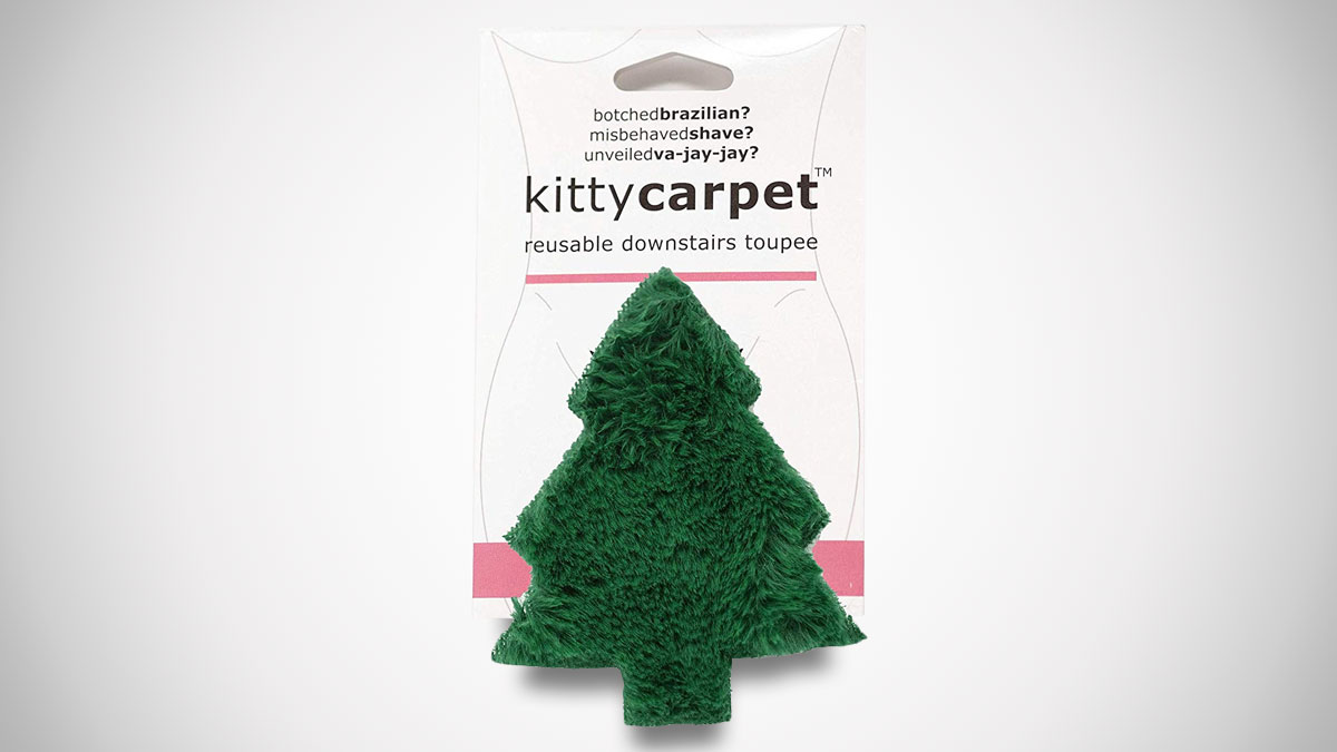 Christmas Tree Kitty Carpet - Reusable Crotch Wig Christmas Tree Kitty Carpet - Reusable Crotch Wig