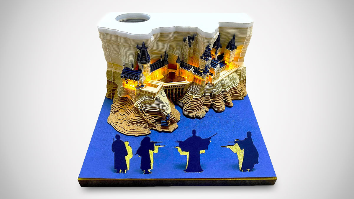 3D Magic Castle Notepad with LED Light