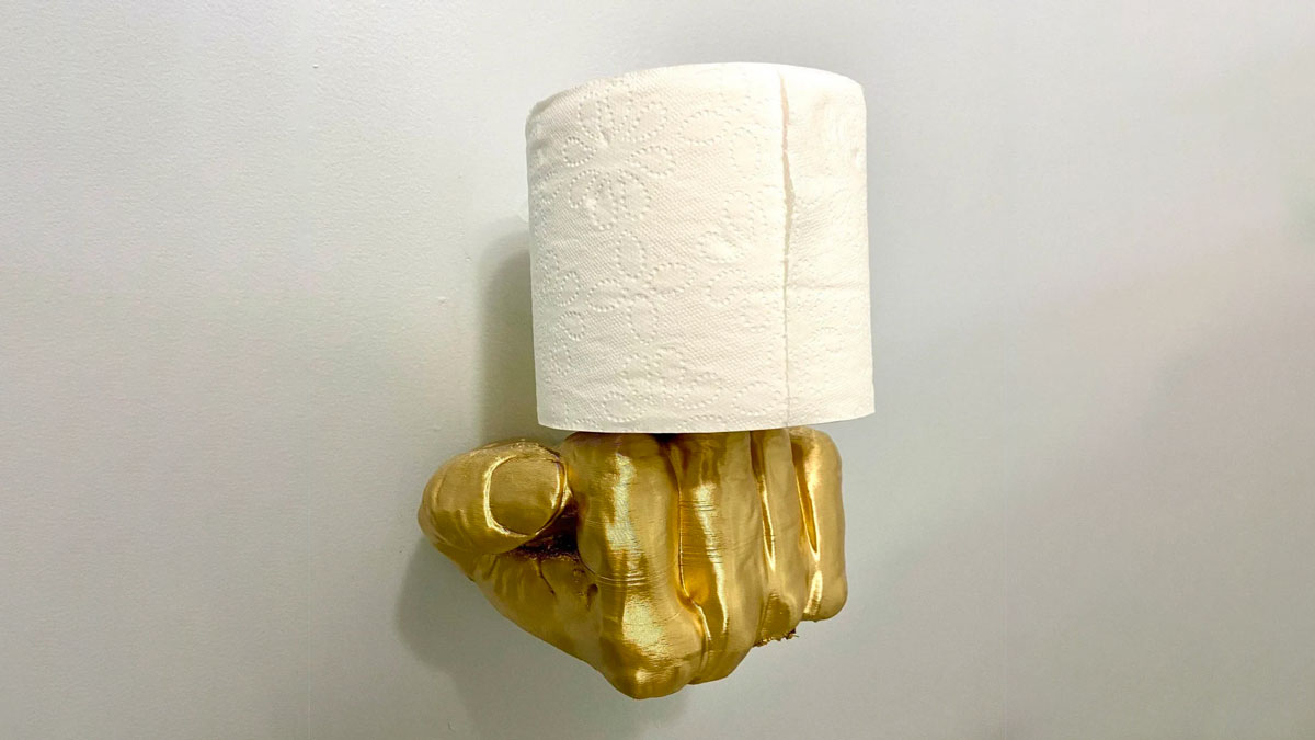Middle Finger Toilet Paper Holder Middle Finger Toilet Paper Holder