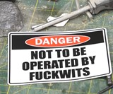 Funny Warning Stickers