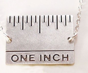 Give Me An Inch - Real Inch Ruler Necklace Give Me An Inch - Real Inch Ruler Necklace