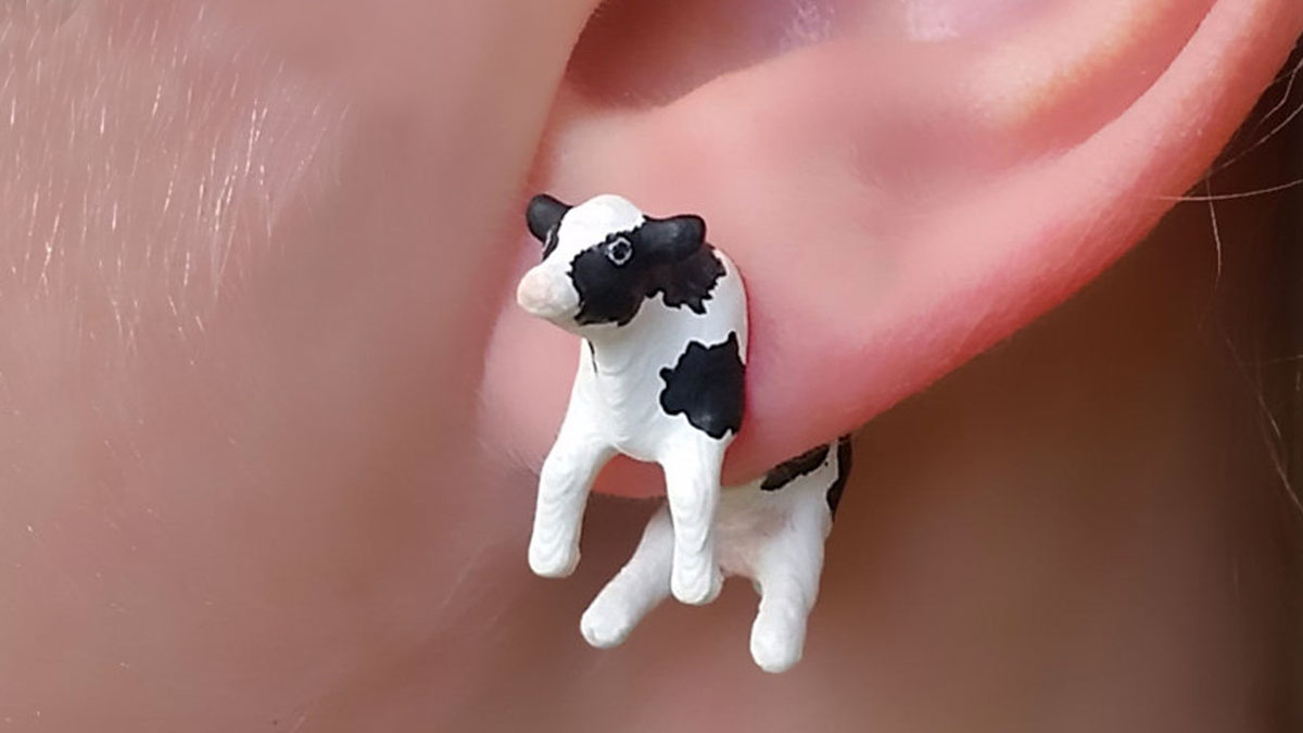 3D Animal Earrings 3D Animal Earrings
