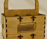 PuzzlePax Collapsible Wood 6-Pack Carriers