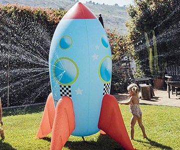 Inflatable Rocketship Sprinkler